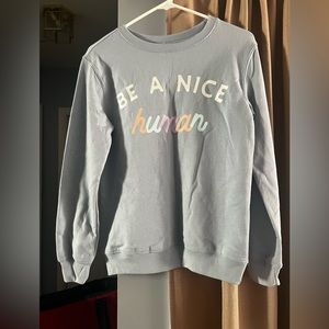 Love Tribe brand, light blue sweatshirt, SZ - XS